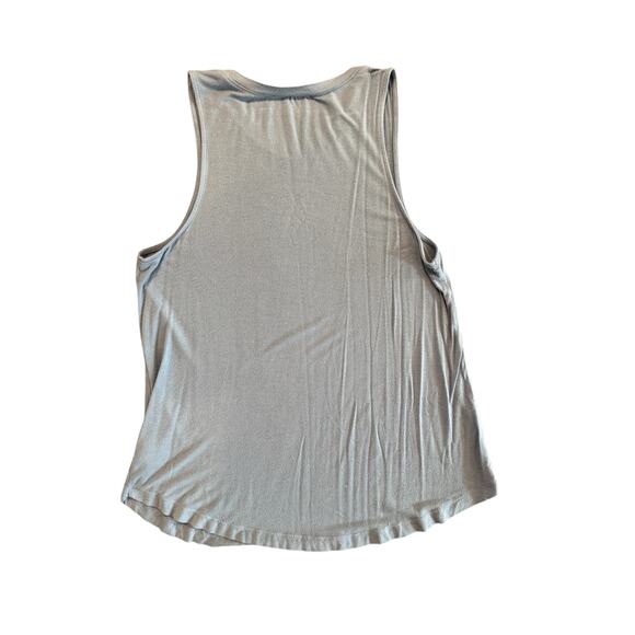 Double Zero Blue Scoop Neck Flowy Tank Top Women’s Medium - Picture 4 of 7